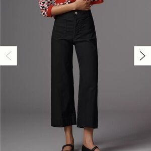 Anthropologie Maeve the Colette cropped wide leg pants